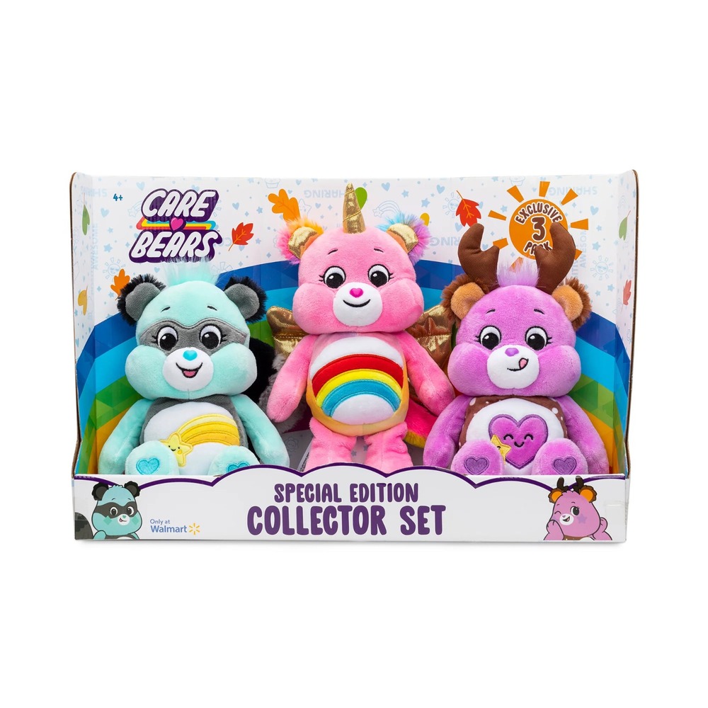 NEW Care Bears 40th Anniversary Special Edition Collectors Set Exclusive‎ 3 Pack